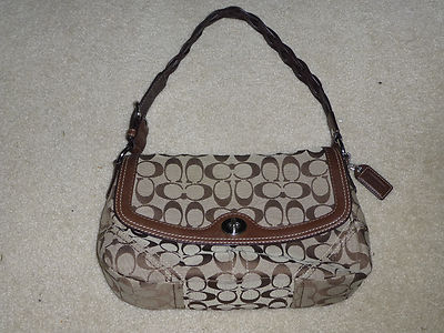 COACH CHELSEA SIGNATURE BRAIDED FLAP H0789-11014 STRAP TOTE
